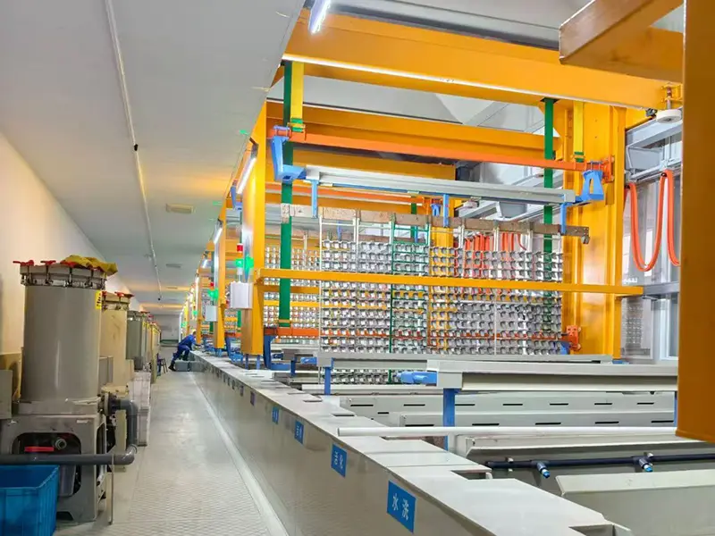 Process flow of electroplating production