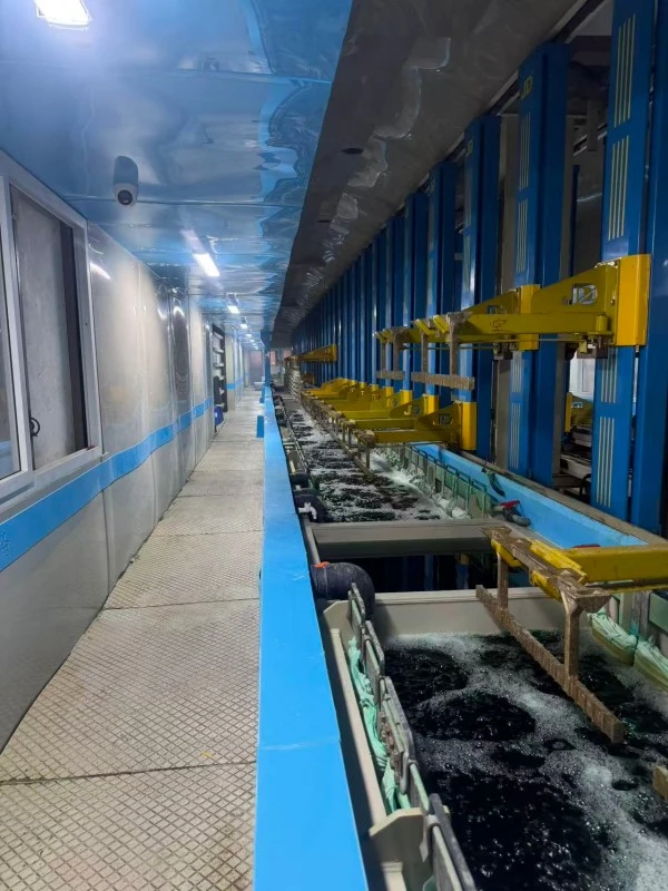 Copper Nickel Chrome Vertical Lift Plating Line