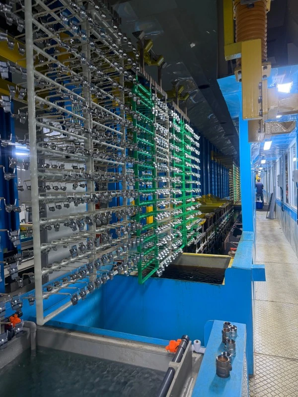 Copper Nickel Chrome Vertical Lift Plating Line