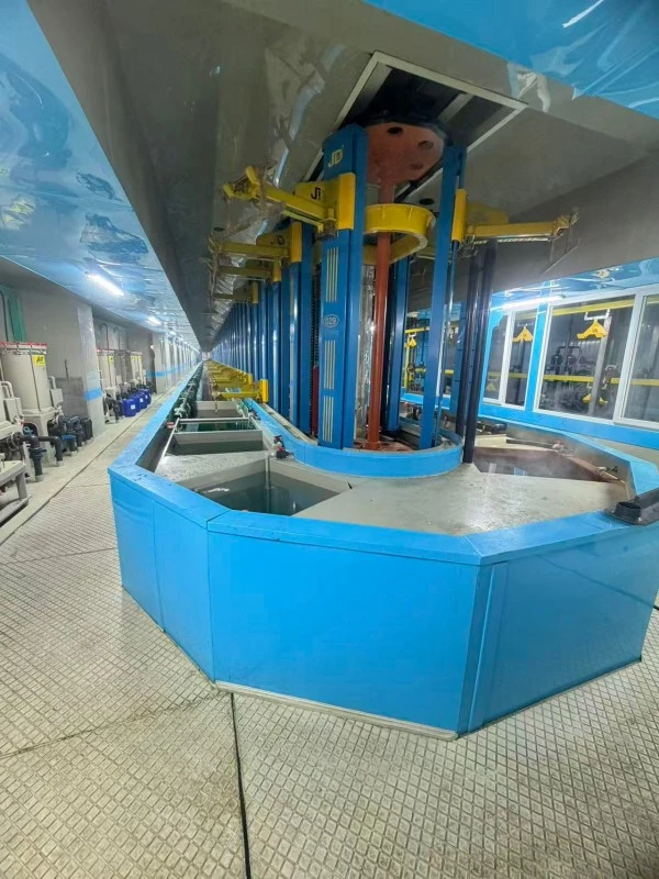 Copper Nickel Chrome Vertical Lift Plating Line